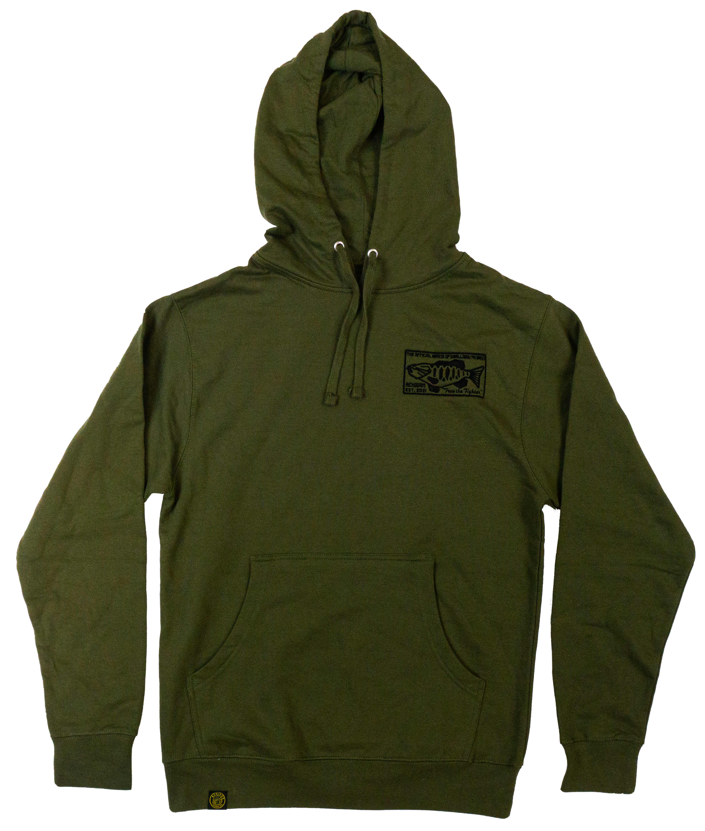 Free the Fighter Embroidered Hoodie Army/Black