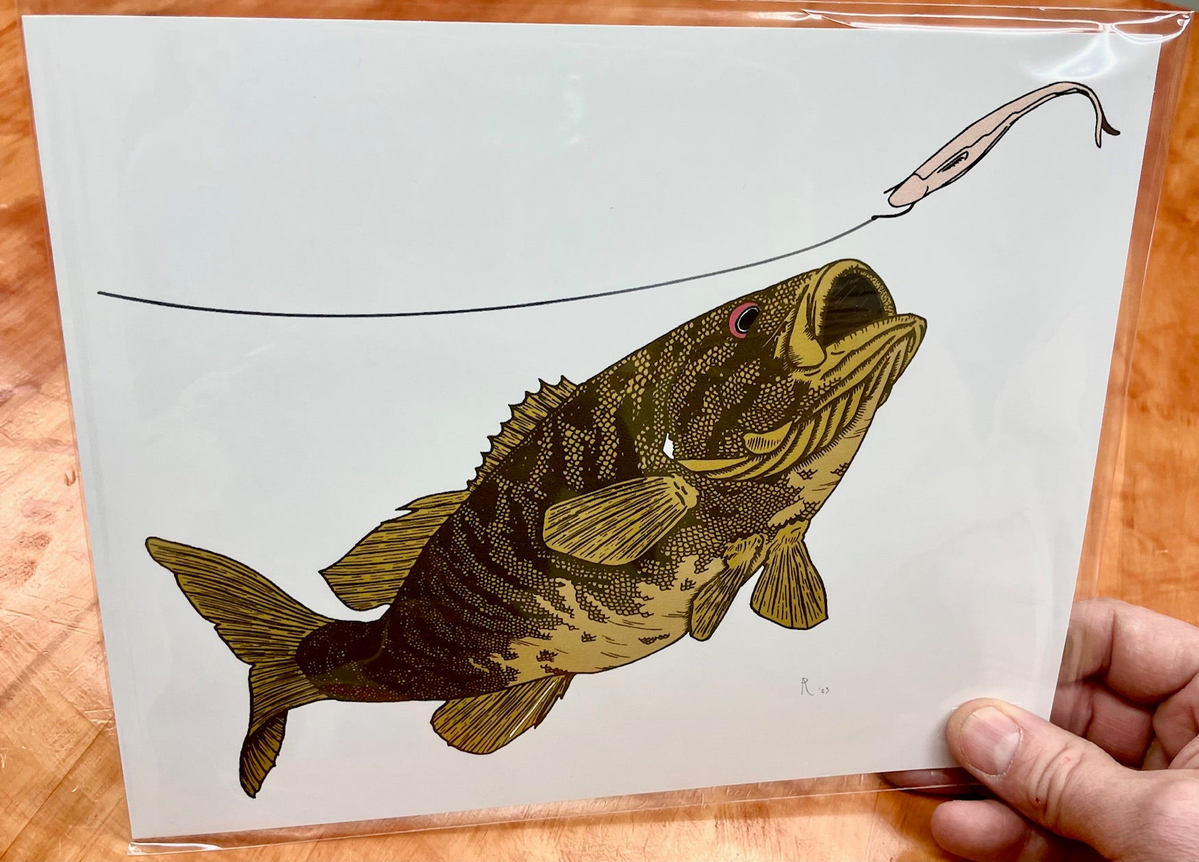 Smallie & Fluke 8 X 10, Cardstock