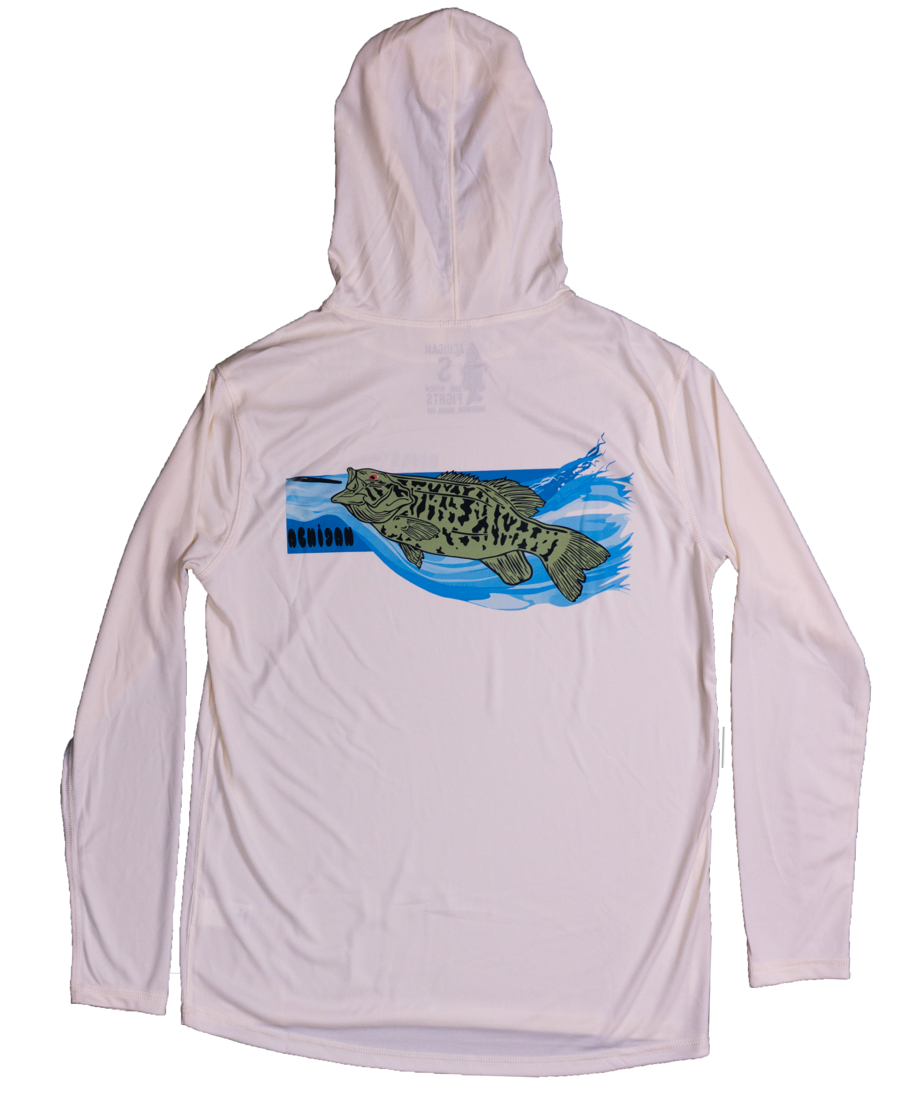 River Rat Sun Hoodie - Achigan x Chocolate Swimbaits