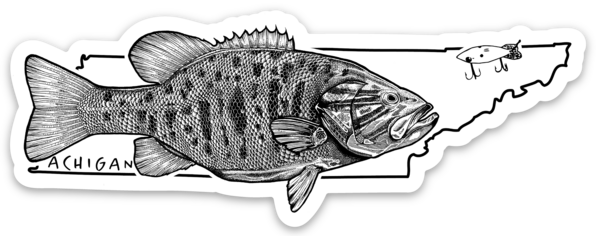 Tennessee World Record Smallmouth Decal
