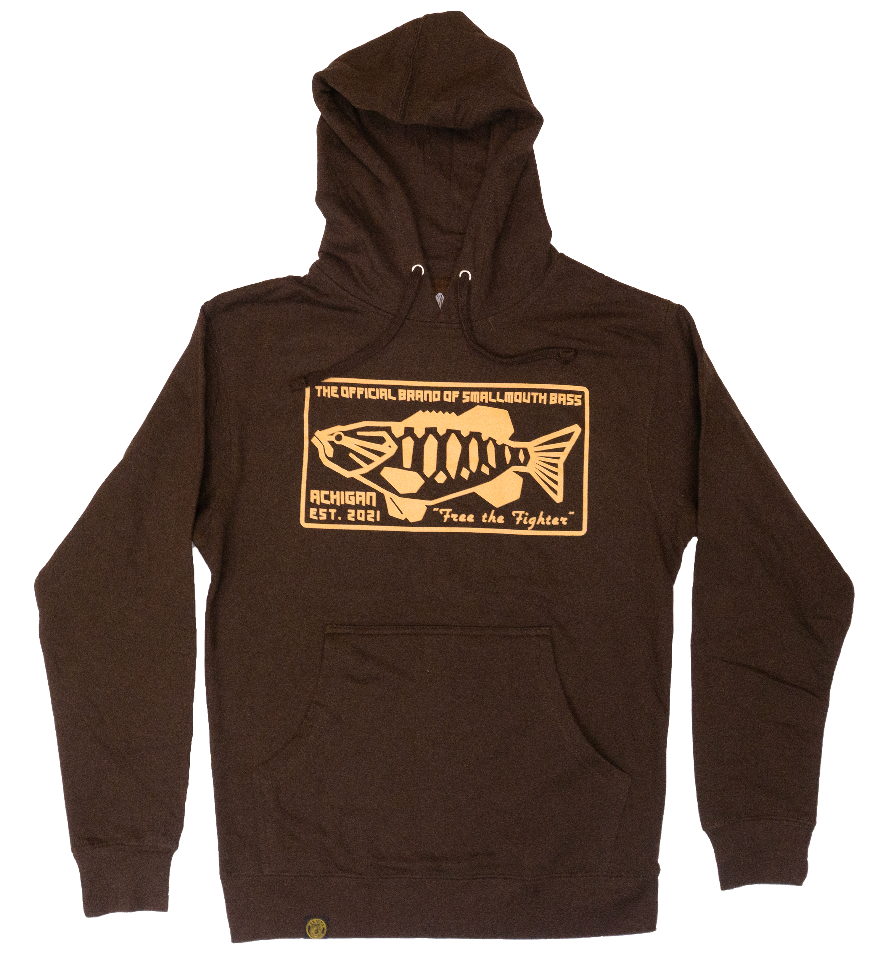 Free the Fighter Hoodie Brown/Yellow