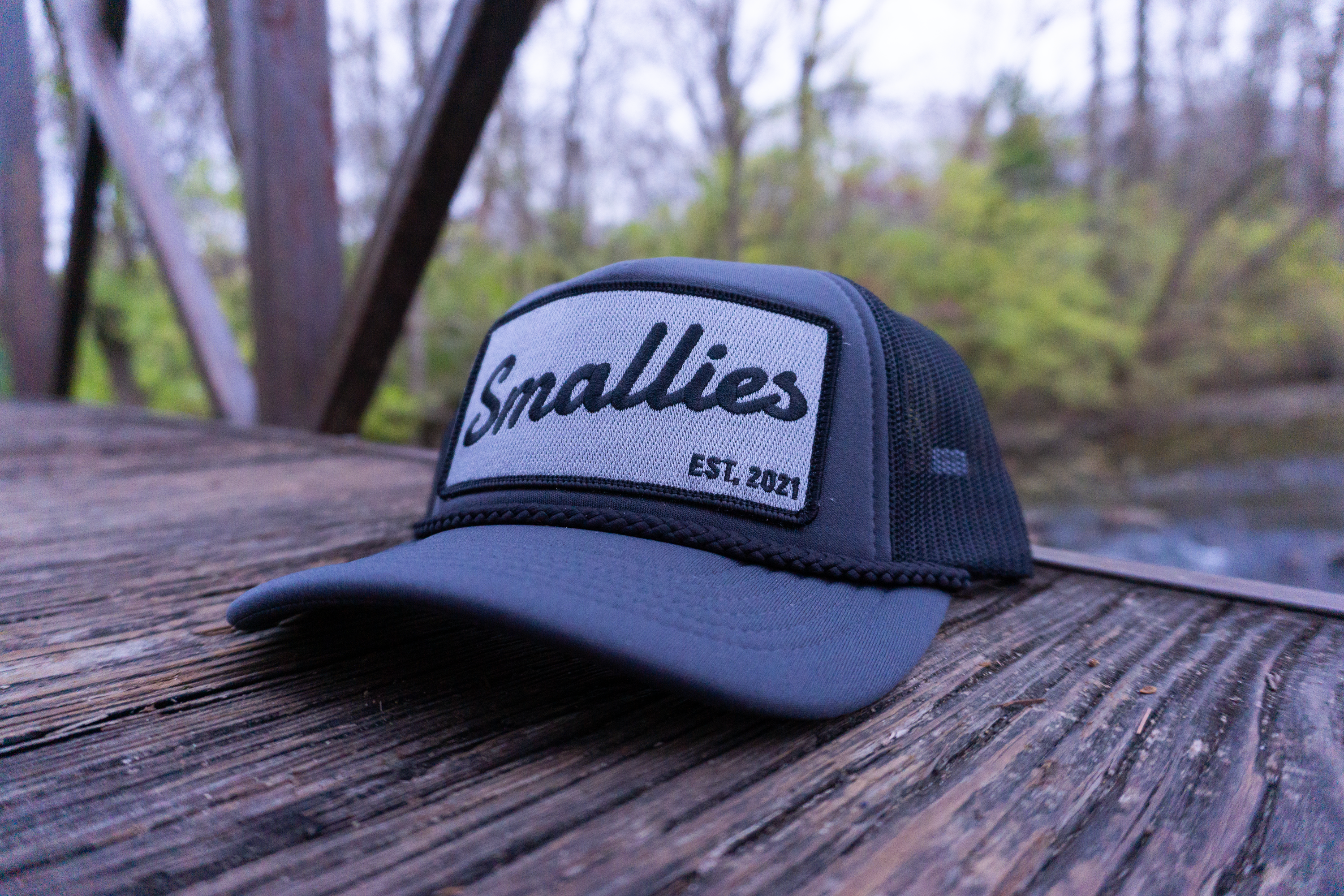 Smallies Patch Foamie Hat Charcoal