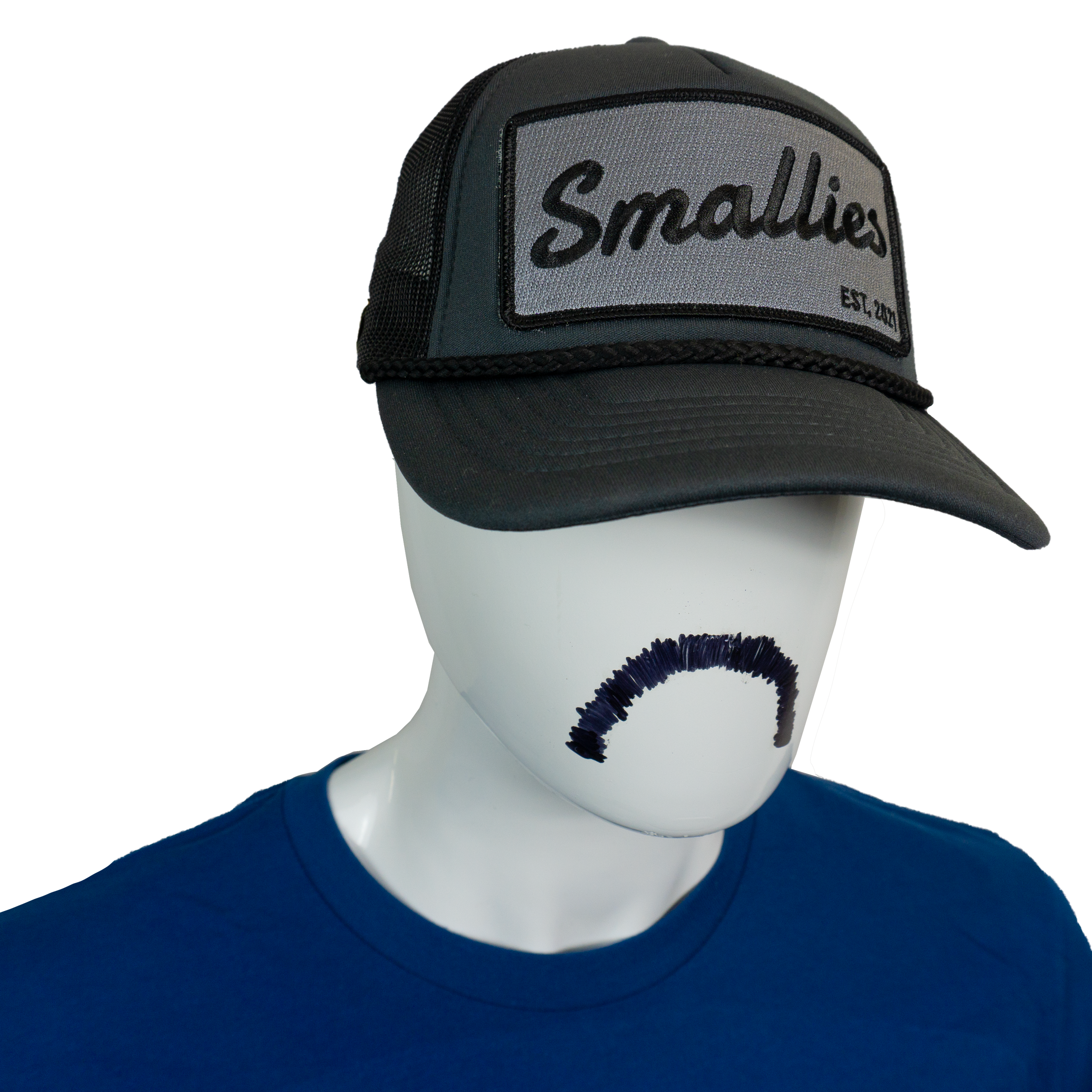 Smallies Patch Foamie Hat Charcoal