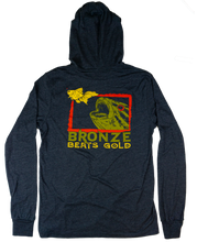 Load image into Gallery viewer, Bronze Beats Gold Hooded LS Tee
