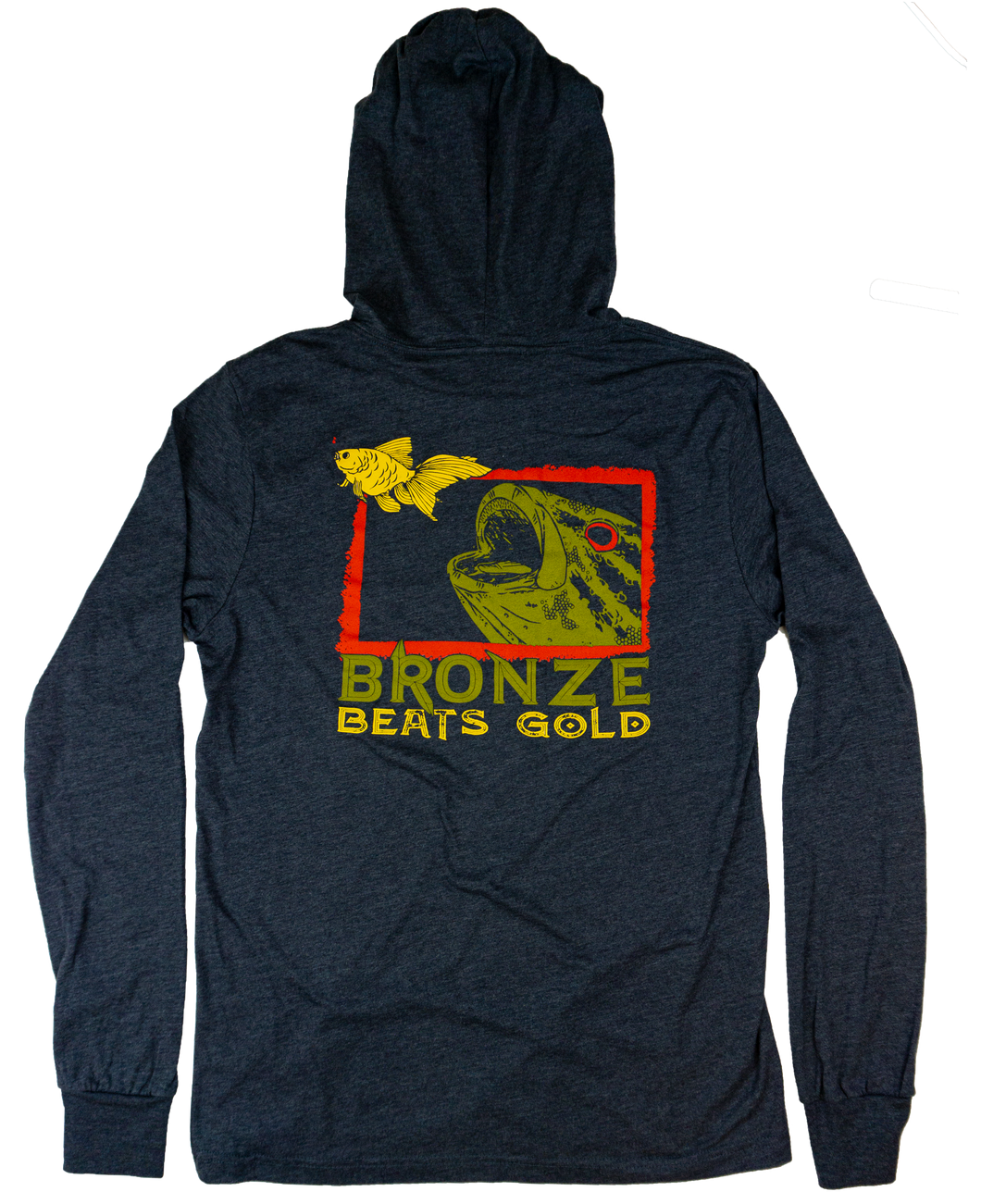 Bronze Beats Gold Hooded LS Tee