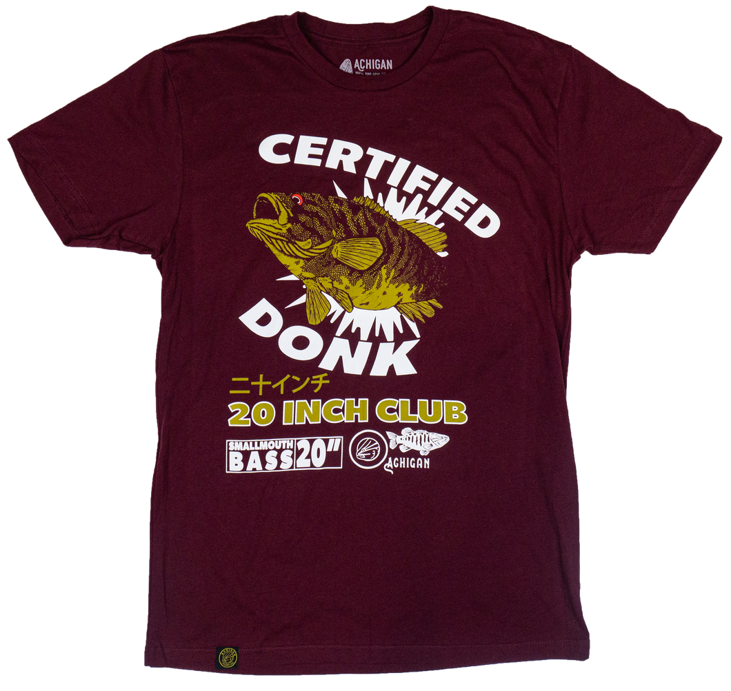 20-Inch Club Tee Maroon *Certified Donk*
