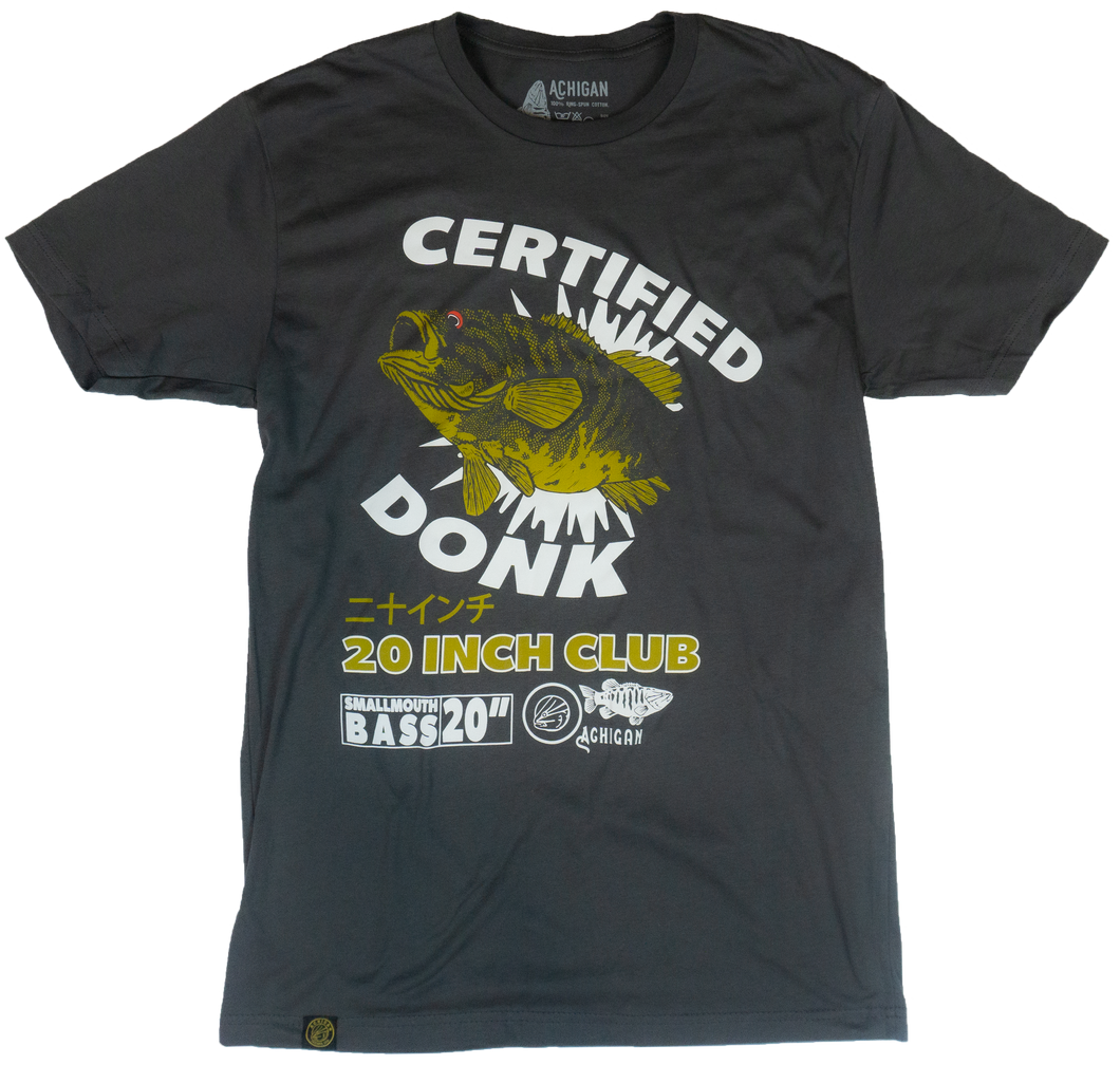 20-Inch Club Tee Charcoal *Certified Donk*