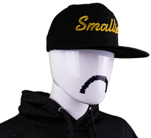 Load image into Gallery viewer, Smallies Black/Bronze Flexfit Flatbill
