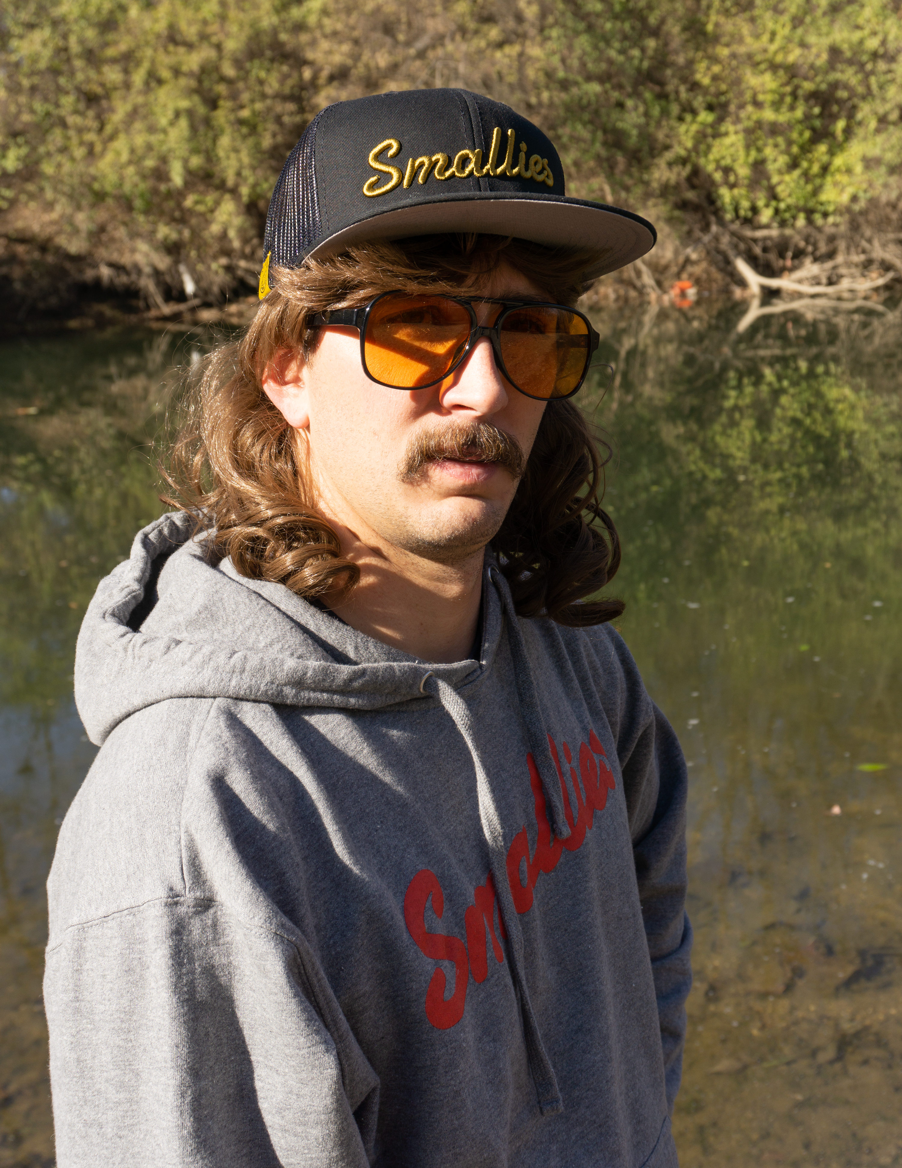 Smallies Black/Bronze Trucker Flatbill