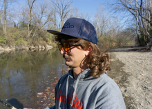 Load image into Gallery viewer, Smallies Navy Trucker Flatbill

