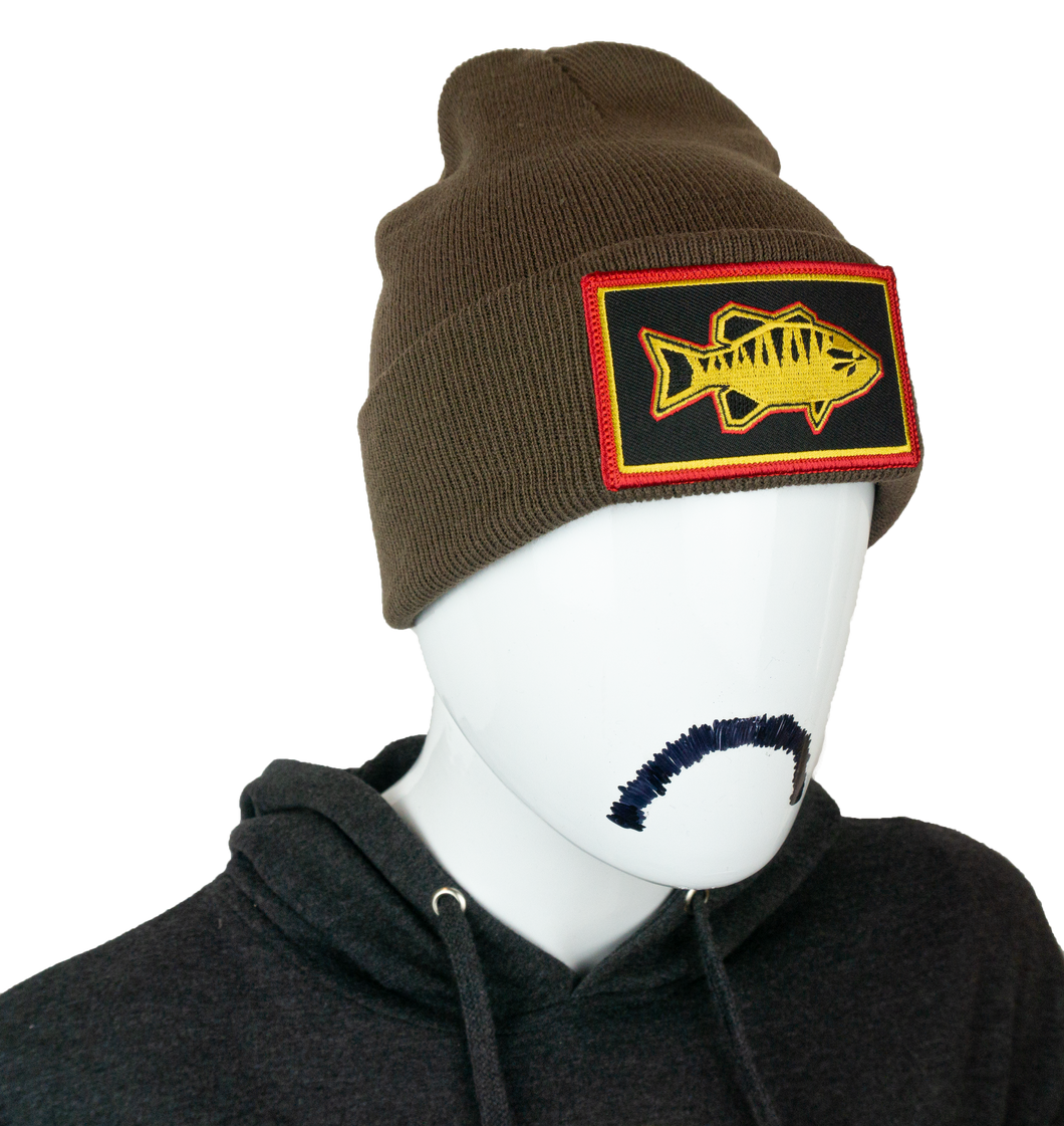 Geo Smallie Beanie - Brown